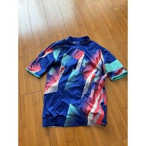 Rapha Women's 100 2020 Blue Pink Jersey -XS